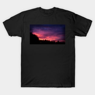 Vibrant Sunset Over Trees T-Shirt